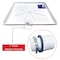 American Built Pro Washing Machine Pan, 30 in x 28 in, Durable HDPE Plastic, White, Predrilled w Drain Hose Adapter WMSP-1Drl - alternate 3